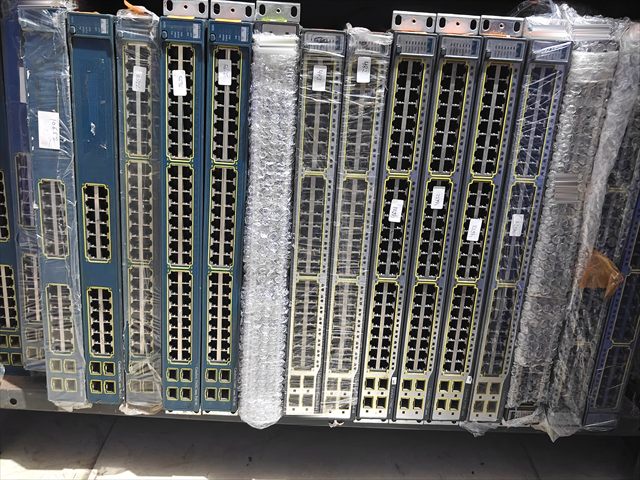 Refurbished Cisco Catalyst switches, wrapped for dispatch, Umang Telecom, New Delhi